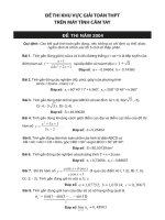 Đề thi học sinh giỏi lớp 9, lớp 12 và Tin học trẻ các năm - Phòng Khảo thí và Kiểm định chất lượng giáo dục - Sở Giáo dục và Đào tạo Kiên Giang