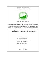 Thực hiện quy trình chăm sóc nuôi dưỡng và phòng trị bệnh cho đàn lợn nái sinh và phòng trị bệnh cho đàn lợn nái sinh sản tại trại chăn nuôi bờ đô xã cao minh thị xã phúc yên   t 