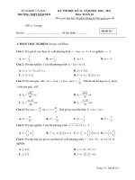 Đề thi HK2 Toán 10 năm học 2016 - 2017 trường THPT Đầm Dơi - Cà Mau - TOANMATH.com