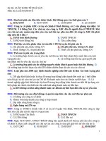 CÂU HỎI TRẮC NGHIỆM LUẬT KINH TẾ