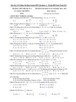 Bộ đề ôn tập HK2 Toán 10 năm học 2016 - 2017 trường THPT Nho Quan A - Ninh Bình - TOANMATH.com