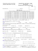 Đề kiểm tra Hình học 12 chương 3 (Tọa độ không gian) trường THPT Hoàng Văn Thụ - Yên Bái - TOANMATH.com