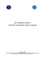 Quyết định sô 7708 QĐ-BYT ngày 30 12 2016 về việc ban hành tài liệu Hướng dẫn quy trình Phẫu thuật Nội soi - Cục quản lý khám chữa bệnh