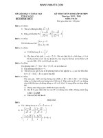 dap an de thi tuyen sinh vao lop 10 nam 2013 2014 mon toan da nang