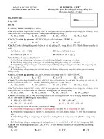 Đề kiểm tra 1 tiết Hình học 11 chương 3 (Quan hệ vuông góc) trường Đường An - Hải Dương - TOANMATH.com