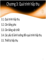 Bai giang kỹ thuật thực phẩm 2  chương 3 hấp thụ