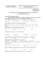 Đề thi HK2 Toán 10 năm học 2016 - 2017 trường THPT Sông Lô - Vĩnh Phúc - TOANMATH.com