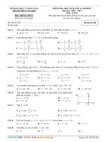 Đề thi HK2 Toán 12 năm học 2016 - 2017 sở GD và ĐT Cần Thơ - TOANMATH.com