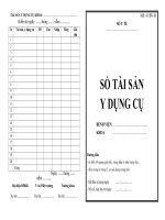 Quyết định số số 4069 2001 QĐ-BYT ngày 28 9 2001 của Bộ Y tế về việc ban hành mẫu hồ sơ bệnh án - Cục quản lý khám chữa bệnh So TS y dung cu