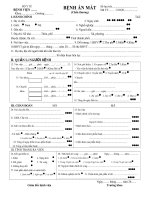 Quyết định số số 4069 2001 QĐ-BYT ngày 28 9 2001 của Bộ Y tế về việc ban hành mẫu hồ sơ bệnh án - Cục quản lý khám chữa bệnh Benh an chanthuong