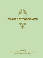 Báo cáo phát triển bền vững 2015|Công ty Cổ phần Dược phẩm Trung Ương 3 - FORIPHARM
