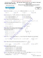 59. thi th THPT Qu c gia 2017 m n To n tr ng THPT chuy n i h c Vinh l n 4