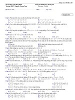 Đề kiểm tra Hình học 12 chương 3 (Tọa độ không gian) trường THPT Nguyễn Trung Trực - Bình Định - TOANMATH.com