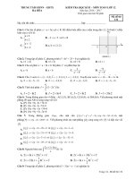 Đề thi HK2 Toán 12 năm học 2016 - 2017 trung tâm GDNN - GDTX Hạ Hòa - TOANMATH.com