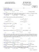 Đề thi HK2 Toán 11 năm học 2016 - 2017 trường THPT Tiên Lãng - Hải Phòng - TOANMATH.com