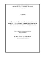 NGHIÊN cứu cơ CHẾ CHUYỂN hóa và ĐÁNH GIÁ NGUY cơ rủi RO sức KHỎE của ASEN và CADIMI TRONG NUÔI TRỒNG THỦY sản có sử DỤNG nƣớc THẢI đô THỊ tại hà nội TT 