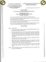 (Quyết Định - Về việc tổ chức lấy ý kiến Đại hội đồng cổ đông bằng văn bản)