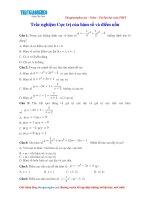 2. Bai tap trac nghiem cuc tri cua ham so va diem uon co dap an