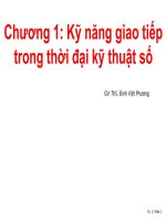 kỹ năng giao tiếp trong thời đại kỹ thuật số