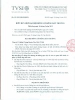 Giấy mời họp ĐHĐCĐ bất thường 2013