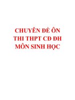 Trắc nghiệm sinh lớp 12   di truyền học 