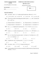 Đề kiểm tra Giải tích 12 chương 4 (Số phức) trường PTDL Hermann Gmeiner - Đà Nẵng - TOANMATH.com