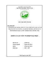 Tình hình mắc bệnh viêm tử cung trên đàn lợn nái tại trại Nguyễn Xuân Dũng, xã Khánh Thượng  huyện Ba Vì  thành phố Hà Nội và thử nghiệm phác đồ điều trị