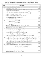 Ôn thi THPT quốc gia ĐÁP ÁN1. Khoi D