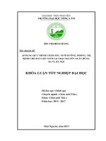 Áp dụng quy trình chăm sóc, nuôi dưỡng, phòng, trị bệnh cho đàn lợn nuôi tại trại nguyễn xuân dũng   ba vì   hà nội 
