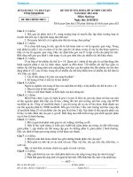 de thi tuyen sinh vao lop 10 truong chuyen mon sinh