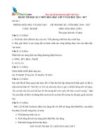 bo de thi hk1 mon hoa hoc lop 9 nam hoc 2016 2017