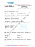 31. De thi thu mon toan trac nghiem 2017 thpt chuye DH Vinh lan 1