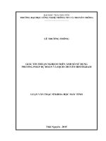 Giấu tin thuận nghịch trên ảnh số sử dụng phương pháp dự đoán và dịch chuyển histogram 