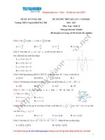 30. De thi thu mon toan trac nghiem 2017 thpt chuyen DHSP Ha Noi lan 2