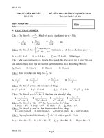 Đề kiểm tra 1 tiết Đại số và Giải tích 11 chương 5 (Đạo hàm) trường THPT Nguyễn Khuyến - Bình Phước - TOANMATH.com