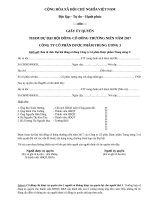 Tài liệu Đại hội đồng cổ đông 2017|Công ty Cổ phần Dược phẩm Trung Ương 3 - FORIPHARM giay uy quyen