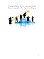 Chiến lược kinh doanh của công ty bánh kẹo hải châu 