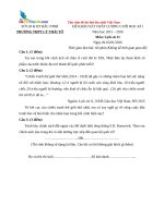 de thi cuoi hk1 mon lich su lop 11 truong thpt ly thai to bac ninh nam 2015 2016