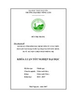 Đánh giá tình hình mắc bệnh viêm tử cung trên đàn lợn nái ngoại nuôi tại trại nguyễn đức binh   ba vì   hà nội và biện pháp phòng trị 