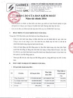 63 6 Bao cao cua ban kiem soat nam tai chinh 2016