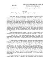 Chỉ thị số 05CT BYT về việc tăng cường quản lý chất thải y tế trong bệnh viện