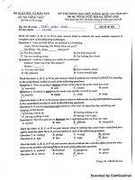 Đề thi và gợi ý đáp án Tiếng Anh THPTQG 2017 404