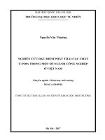 NGHIÊN cứu đặc điểm PHÁT THẢI các CHẤT u POPs TRONG một số NGÀNH CÔNG NGHIỆP ở VIỆT NAM TT 