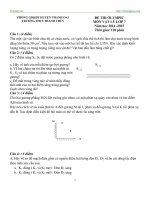 de thi olympic vat ly 7