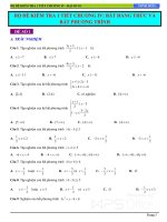 Bộ đề kiểm tra Đại số 10 chương 4 (BĐT - BPT) - Lê Minh Hiếu - TOANMATH.com