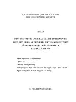 Phát huy vai trò lãnh đạo của chi bộ trong việc thực hiện nhiệm vụ chính trị tại Viện kiểm sát nhân dân huyện Thuận Châu, tỉnh Sơn La, giai đoạn 2015  2020