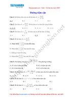 5. bai tap trac nghiem duong tiem can