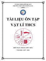 TÀI LIỆU ôn tập vật lí THCS năm học 2017 2018
