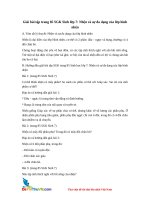 giai bai tap trang 85 sgk mon sinh lop 7