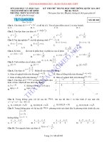 67.    thi th  THPT Qu c gia 2017 m n To n tr  ng THPT Nguy n Du   TP. HCM